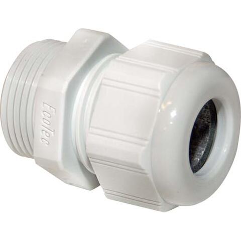 Cable gland PG16, PVC, incl PVC nuts For 22,5mm hull, kabeldiameter 10-14 mm